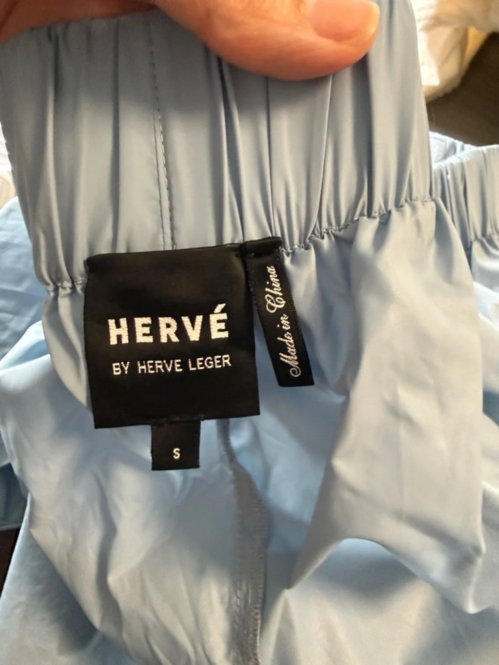 Hervé by Herve Leger Nylon Athletic Shorts - Powder Blue - Size S - Picture 11 of 11